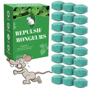 12 Balles x Repulsif Souris, Anti Souris, Anti Moustique, Répulsif Fourmi Anti Araignée Cafard Contre Les Souris Mieux Que Le Répulsif à Ultrasons e Piege a Souris