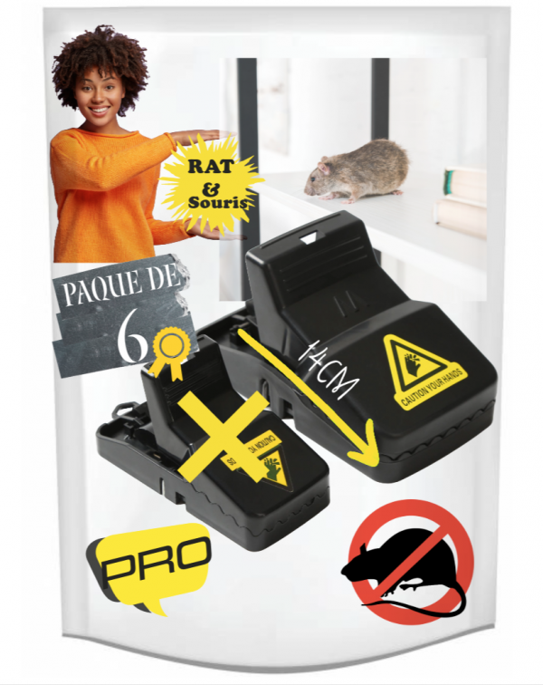 Piège à Rats (Lot de 6)